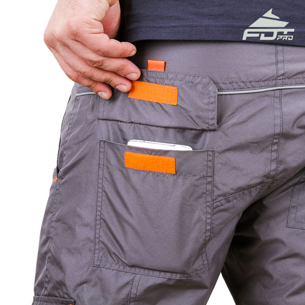 Comfy Design Professional Pants with Durable Back Pockets for Dog Training