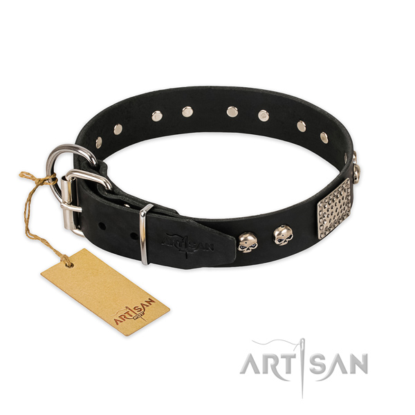 Durable D-ring on daily use dog collar