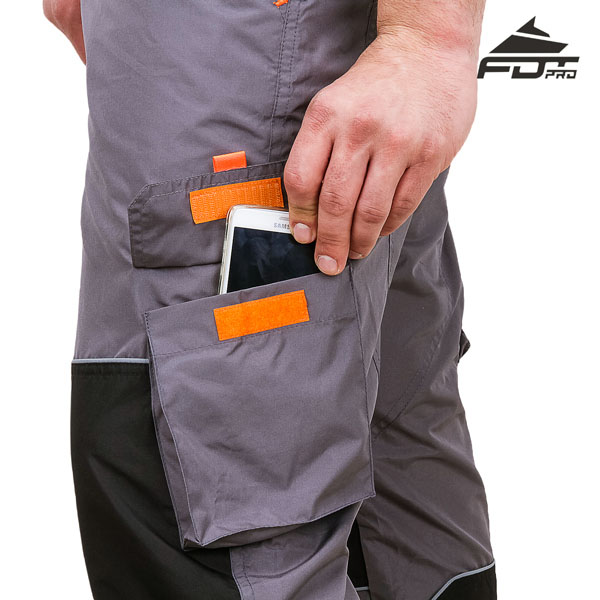 Strong Pants with Side Pockets on Velcro closure